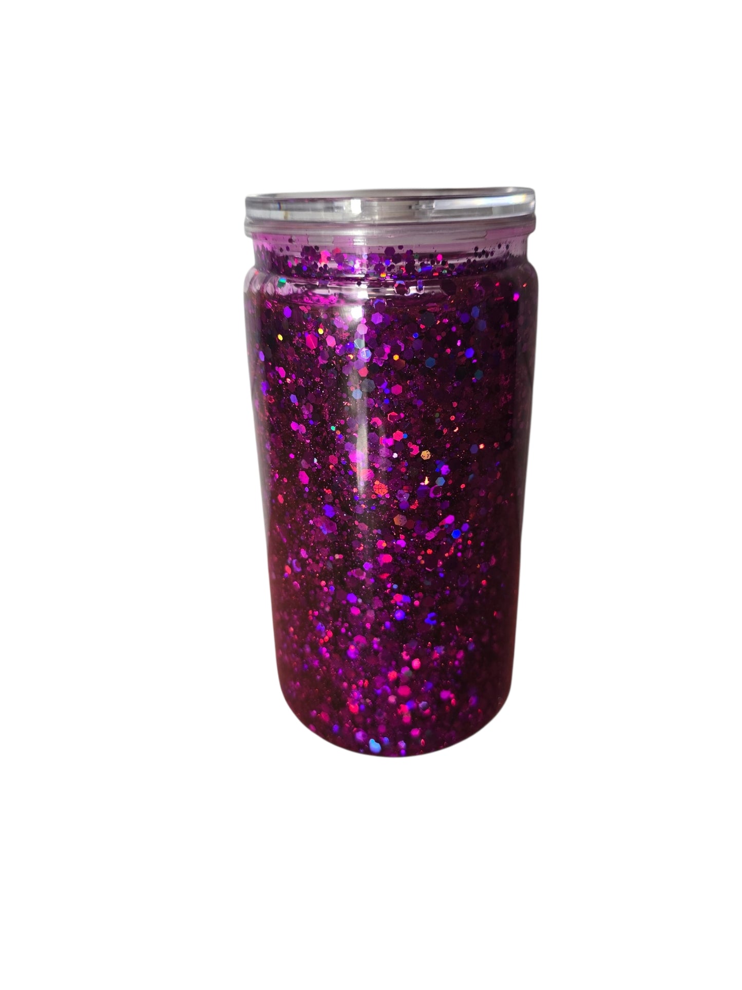16 oz Purple Midnight Snowglobe Acrylic Tumbler