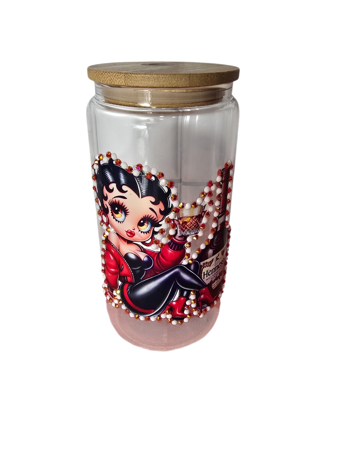 16 oz Henny Betty Glass Tumbler