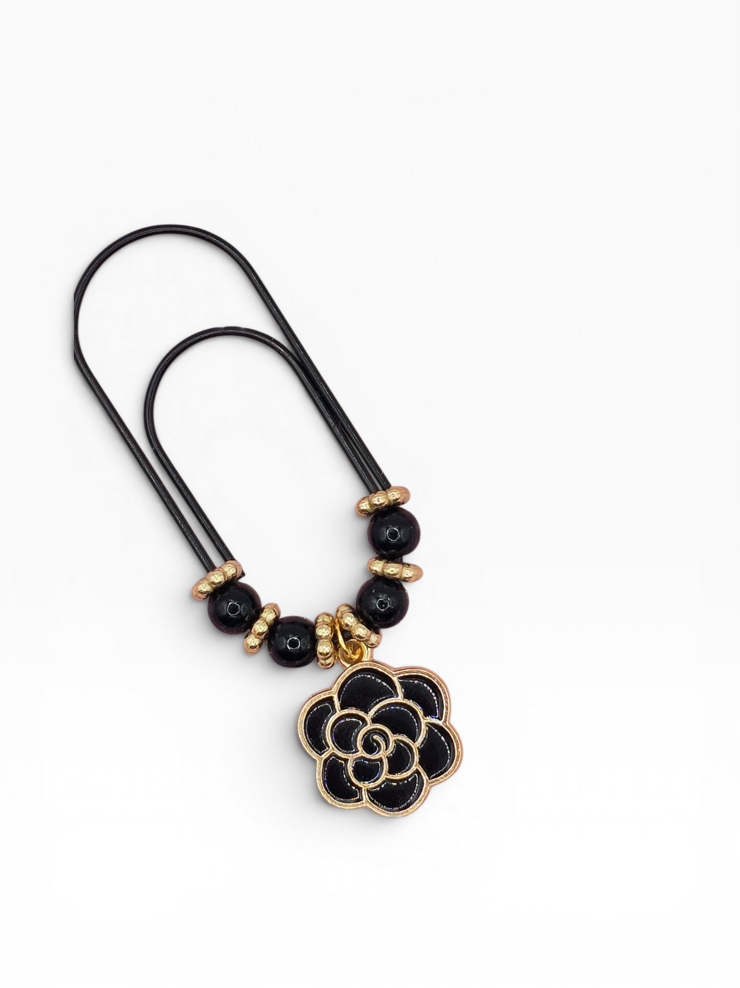 Midnight Flower Paper Clip