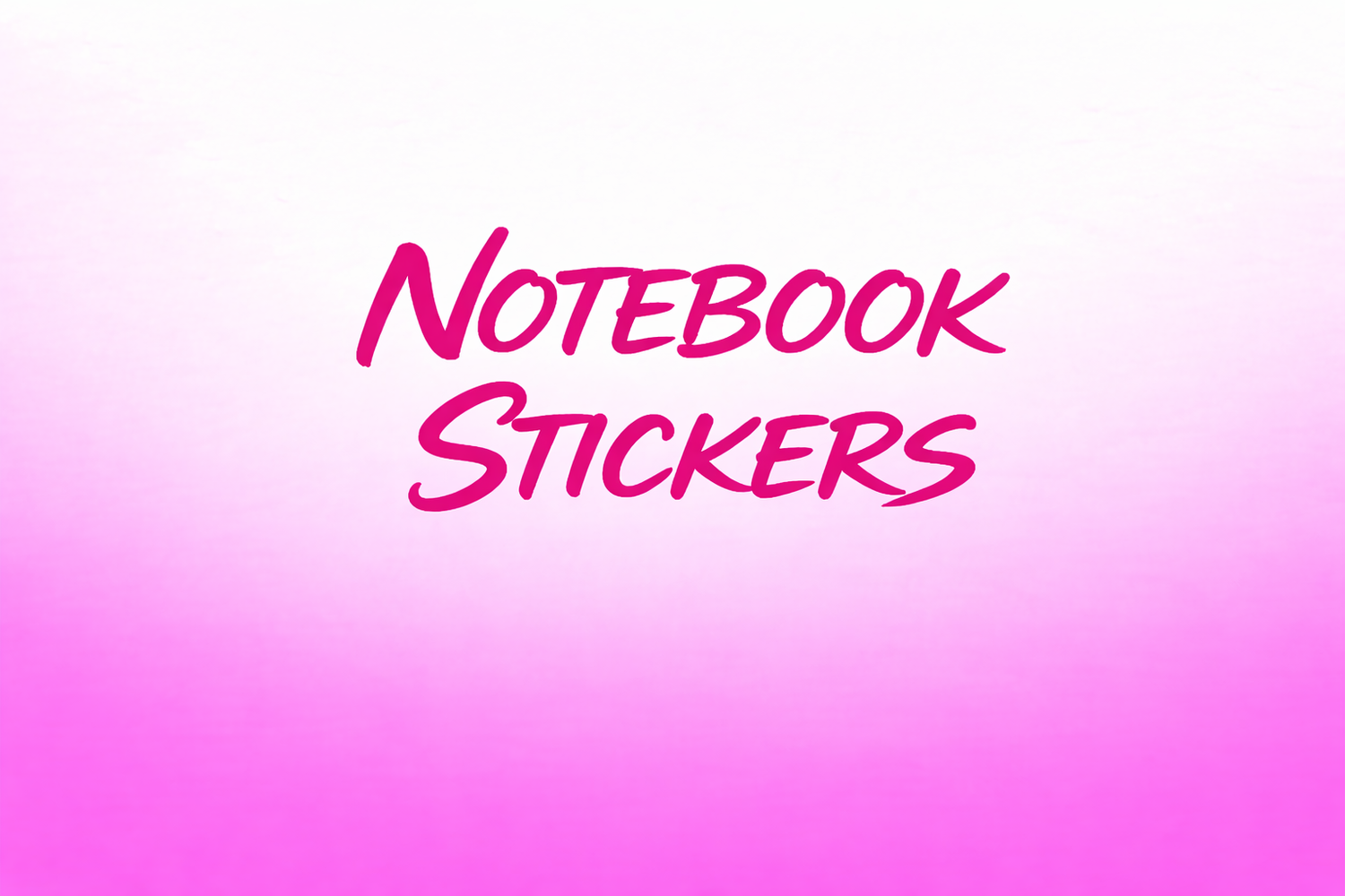Stickers for Notebooks