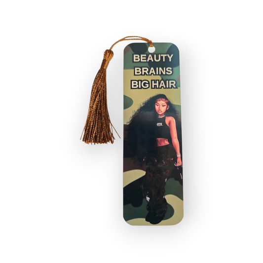 Beauty Brains Big Hair Bookmark
