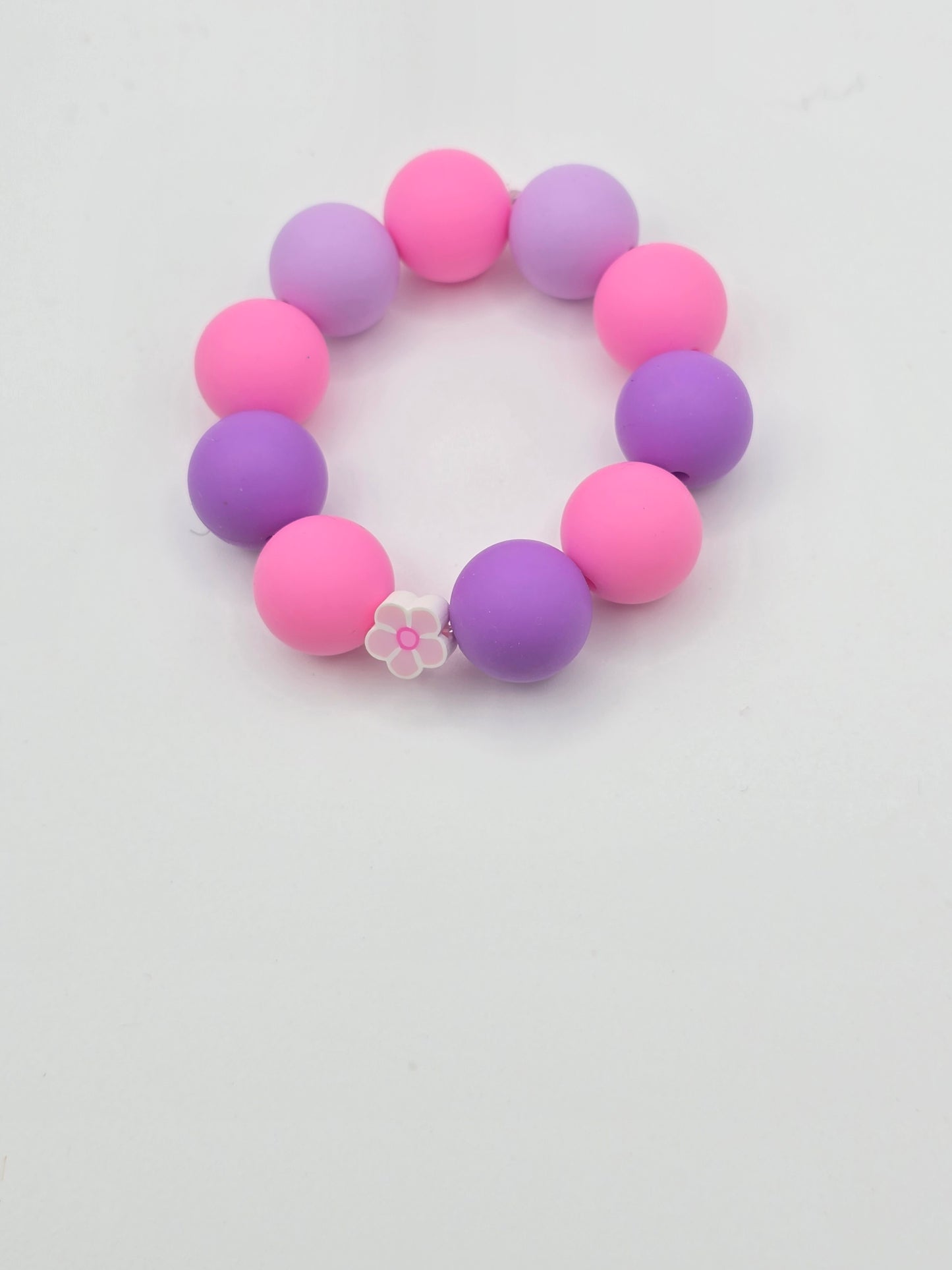 Cotton Candy Flower Bracelet