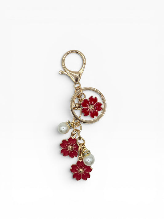 Ruby Blossom Charm