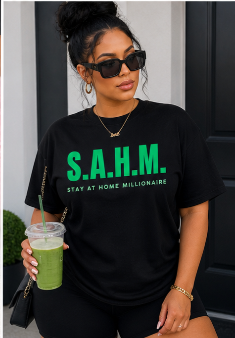 “SAHM Shirt | Stay At Home Mom / Millionaire Tee”
