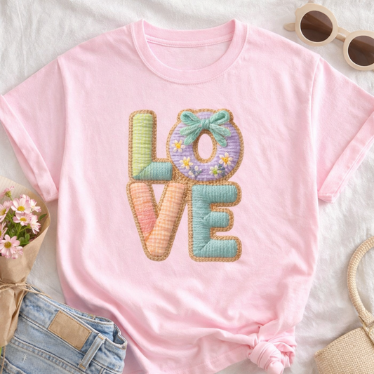 Patchwork LOVE Shirt