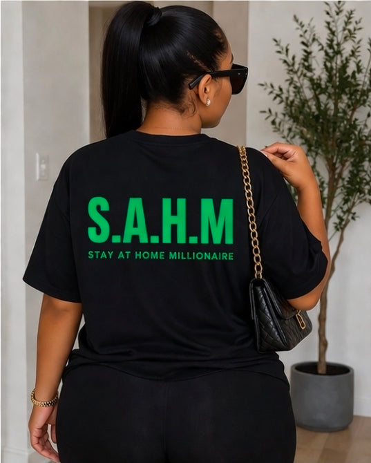 “SAHM Shirt | Stay At Home Mom / Millionaire Tee”